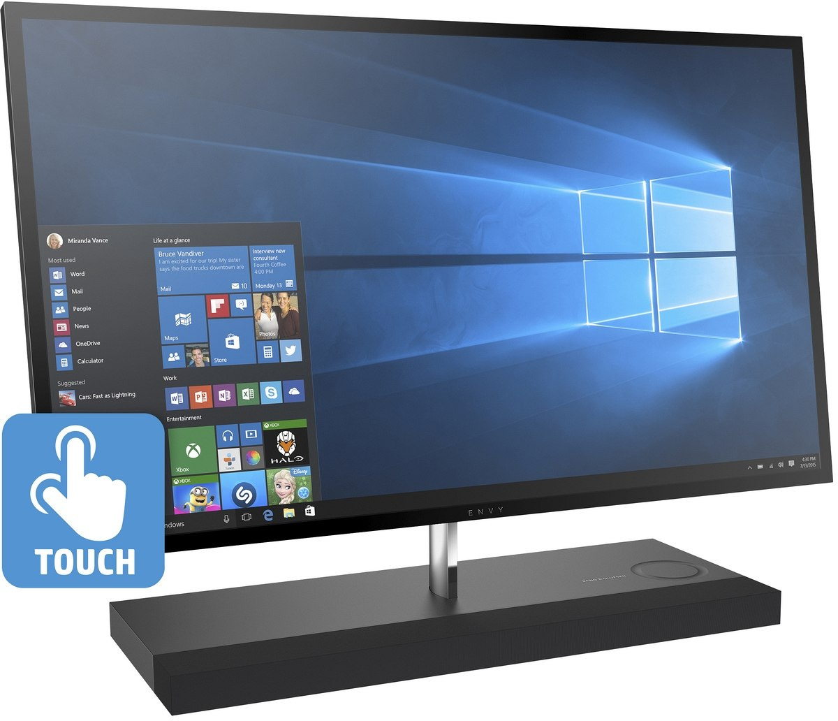 PREMIUMTECH > Dotykowy AiO HP ENVY 27 UltraHD 4K IPS Intel Core i7